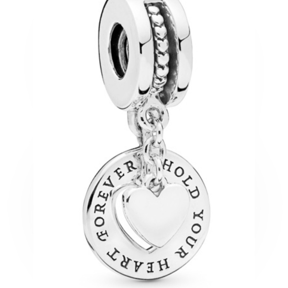 Pandora Hold Your Heart Silver Charm